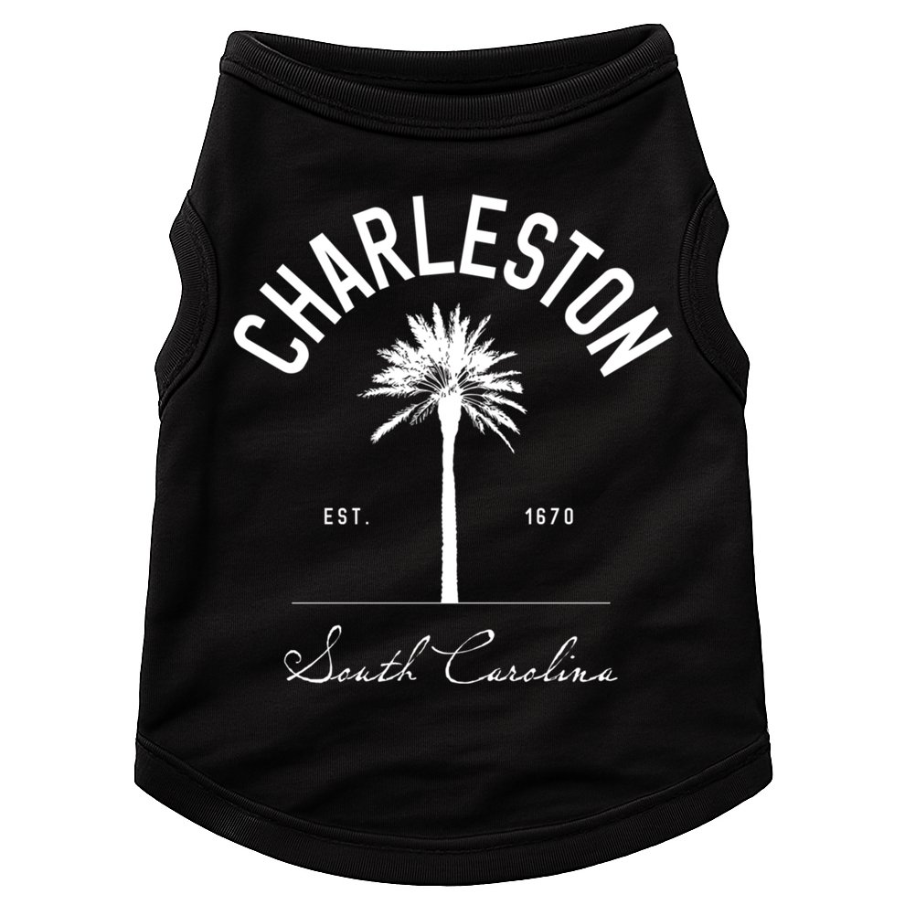 Charleston Sc Park Palm Tree Fort Sumter Gift South Carolina Funny Gift Doggie Tank