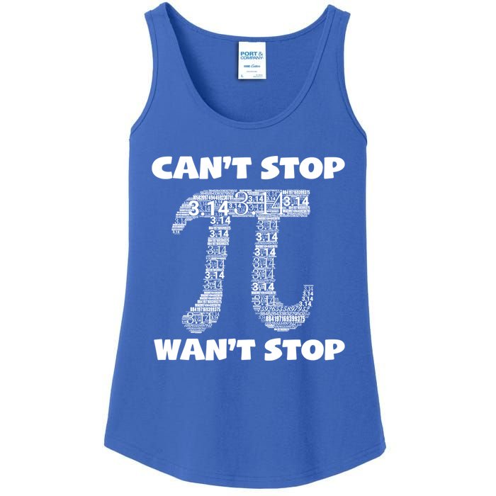 Can't Stop Pi 3 14 Math Teacher Student National Pi Day Gift Ladies Essential Tank