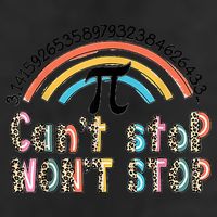 Can't Stop Pi Won't Stop Leopard Pi Day Math Lover Cool Comfort Performance Bucket Hat