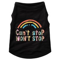 Can't Stop Pi Won't Stop Leopard Pi Day Math Lover Doggie Tank