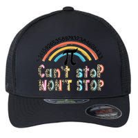 Can't Stop Pi Won't Stop Leopard Pi Day Math Lover Flexfit Unipanel Trucker Cap