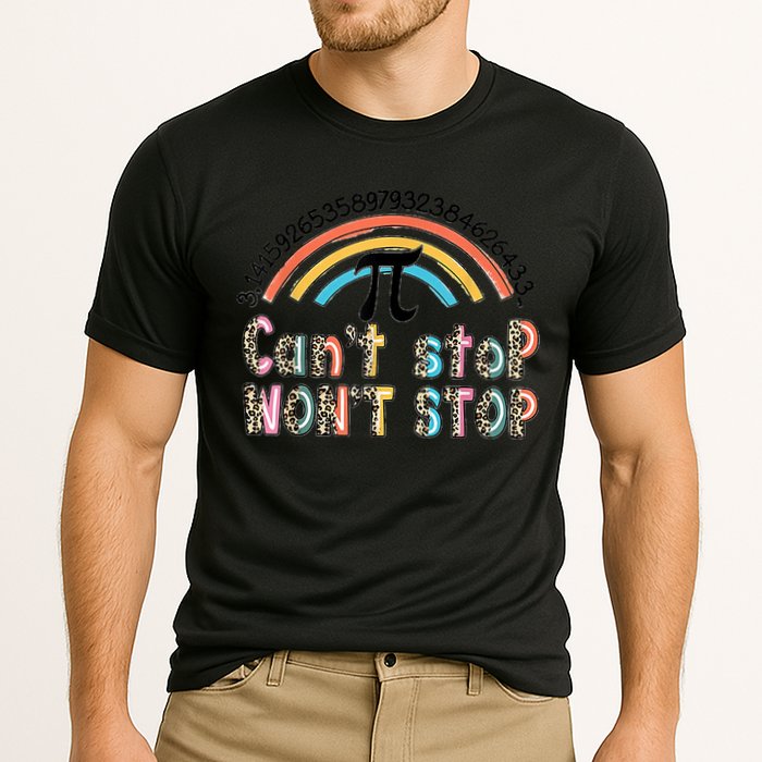 Can't Stop Pi Won't Stop Leopard Pi Day Math Lover Performance Shirt