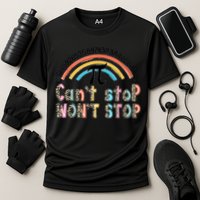 Can't Stop Pi Won't Stop Leopard Pi Day Math Lover Performance Shirt