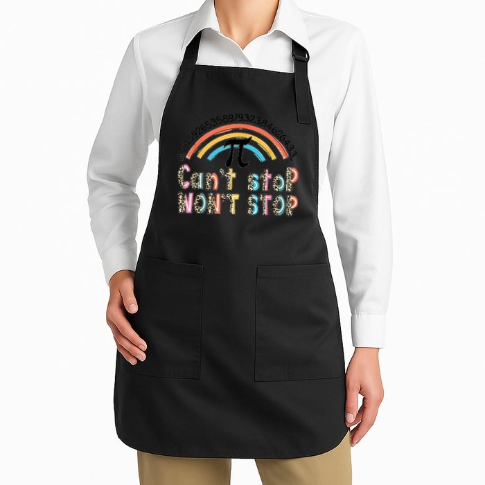 Can't Stop Pi Won't Stop Leopard Pi Day Math Lover Apron