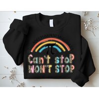 Can't Stop Pi Won't Stop Leopard Pi Day Math Lover Sweatshirt