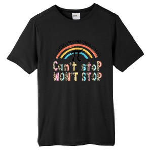 Can't Stop Pi Won't Stop Leopard Pi Day Math Lover Tall Fusion ChromaSoft Performance T-Shirt