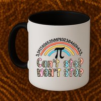 Can't Stop Pi Won't Stop Leopard Pi Day Math Lover Mug