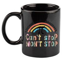 Can't Stop Pi Won't Stop Leopard Pi Day Math Lover 11oz C Handle Ceramic Mug