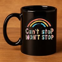 Can't Stop Pi Won't Stop Leopard Pi Day Math Lover 11oz C Handle Ceramic Mug