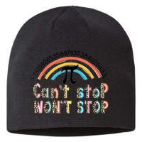 Can't Stop Pi Won't Stop Leopard Pi Day Math Lover Sustainable Beanie