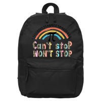Can't Stop Pi Won't Stop Leopard Pi Day Math Lover 16 in Basic Backpack