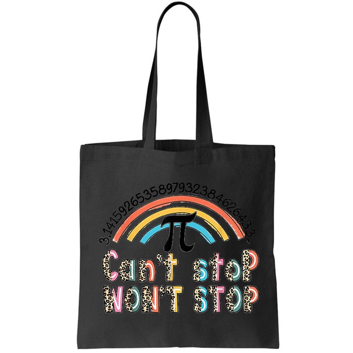Can't Stop Pi Won't Stop Leopard Pi Day Math Lover Bag
