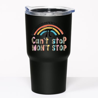 Can't Stop Pi Won't Stop Leopard Pi Day Math Lover Tumbler