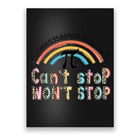 Can't Stop Pi Won't Stop Leopard Pi Day Math Lover Poster