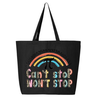 Can't Stop Pi Won't Stop Leopard Pi Day Math Lover 25L Jumbo Tote