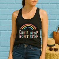 Can't Stop Pi Won't Stop Leopard Pi Day Math Lover Womens Tank Top