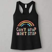 Can't Stop Pi Won't Stop Leopard Pi Day Math Lover Womens Tank Top