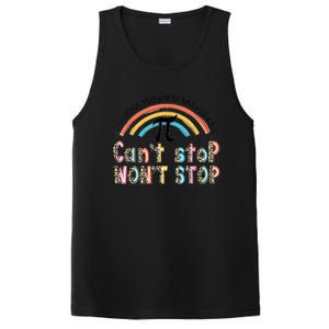 Can't Stop Pi Won't Stop Leopard Pi Day Math Lover PosiCharge Competitor Tank