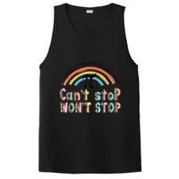 Can't Stop Pi Won't Stop Leopard Pi Day Math Lover PosiCharge Competitor Tank
