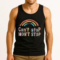 Can't Stop Pi Won't Stop Leopard Pi Day Math Lover Tank Top