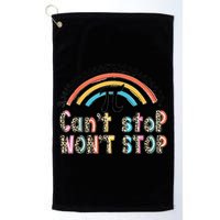 Can't Stop Pi Won't Stop Leopard Pi Day Math Lover Golf Towel