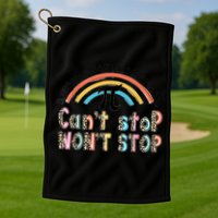 Can't Stop Pi Won't Stop Leopard Pi Day Math Lover Golf Towel
