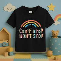 Can't Stop Pi Won't Stop Leopard Pi Day Math Lover Toddler T-Shirt