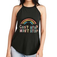 Can't Stop Pi Won't Stop Leopard Pi Day Math Lover Women's Perfect Tri Rocker Tank