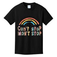 Can't Stop Pi Won't Stop Leopard Pi Day Math Lover Kids T-Shirt