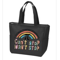 Can't Stop Pi Won't Stop Leopard Pi Day Math Lover Zip Tote Bag