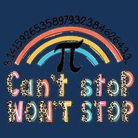 Can't Stop Pi Won't Stop Leopard Pi Day Math Lover Infant Baby Jersey Bodysuit