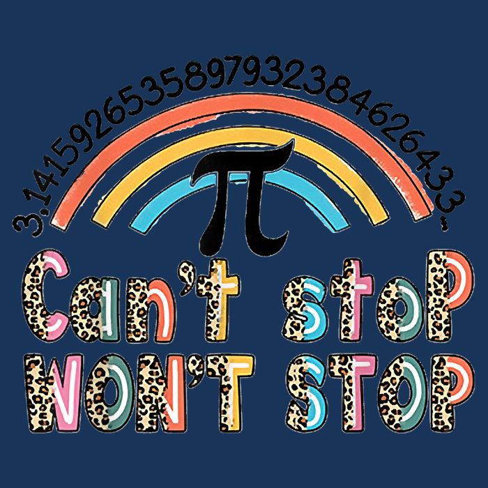 Can't Stop Pi Won't Stop Leopard Pi Day Math Lover Infant Baby Jersey Bodysuit