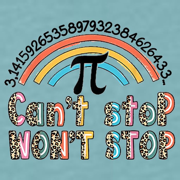 Can't Stop Pi Won't Stop Leopard Pi Day Math Lover Sueded Cloud Jersey T-Shirt