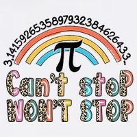 Can't Stop Pi Won't Stop Leopard Pi Day Math Lover Garment-Dyed Sweatshirt
