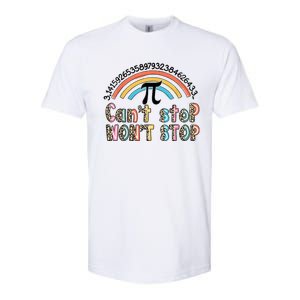 Can't Stop Pi Won't Stop Leopard Pi Day Math Lover Softstyle CVC T-Shirt