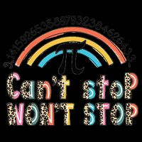 Can't Stop Pi Won't Stop Leopard Pi Day Math Lover 16oz Travel Tumbler