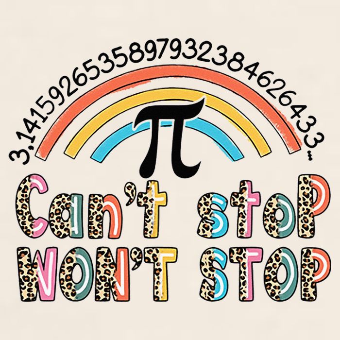 Can't Stop Pi Won't Stop Leopard Pi Day Math Lover Garment-Dyed Women's Muscle Tee
