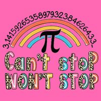 Can't Stop Pi Won't Stop Leopard Pi Day Math Lover Stripe Pom Pom Beanie
