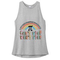 Can't Stop Pi Won't Stop Leopard Pi Day Math Lover Ladies PosiCharge Tri-Blend Wicking Tank