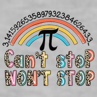 Can't Stop Pi Won't Stop Leopard Pi Day Math Lover Ladies PosiCharge Tri-Blend Wicking Tank