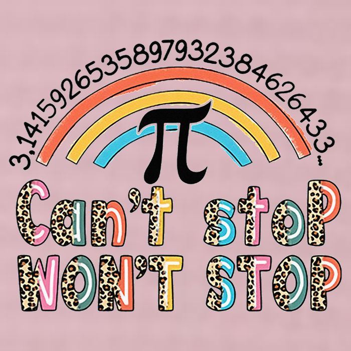 Can't Stop Pi Won't Stop Leopard Pi Day Math Lover 25L Jumbo Tote
