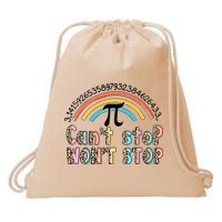 Can't Stop Pi Won't Stop Leopard Pi Day Math Lover Drawstring Bag