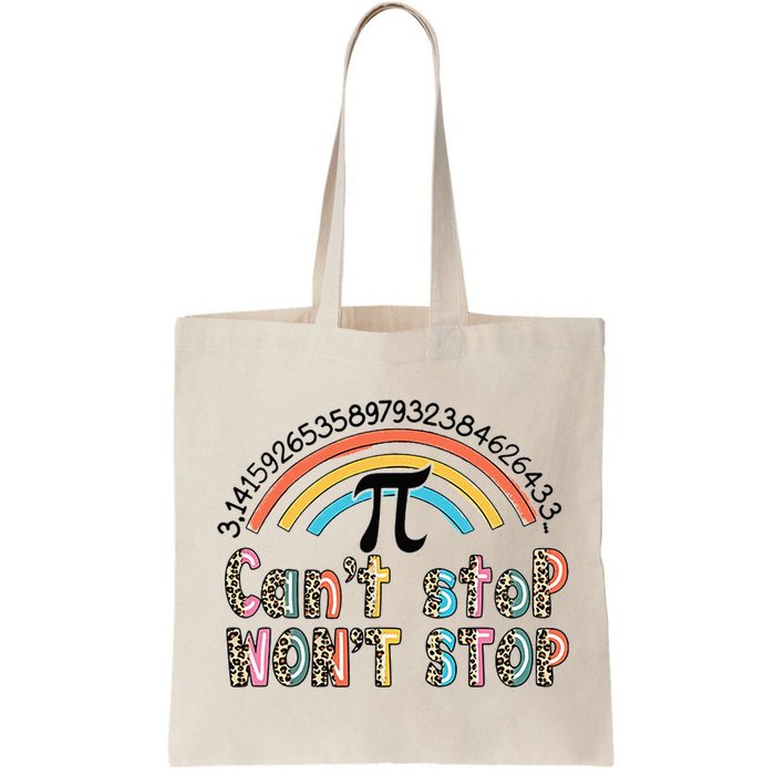 Can't Stop Pi Won't Stop Leopard Pi Day Math Lover Bag