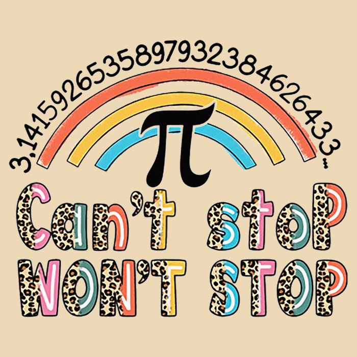 Can't Stop Pi Won't Stop Leopard Pi Day Math Lover Bag