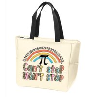 Can't Stop Pi Won't Stop Leopard Pi Day Math Lover Zip Tote Bag