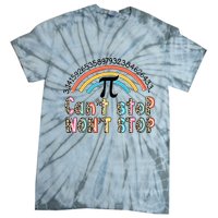 Can't Stop Pi Won't Stop Leopard Pi Day Math Lover Tie-Dye T-Shirt
