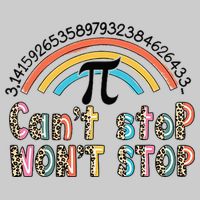 Can't Stop Pi Won't Stop Leopard Pi Day Math Lover Kids Tie-Dye T-Shirt