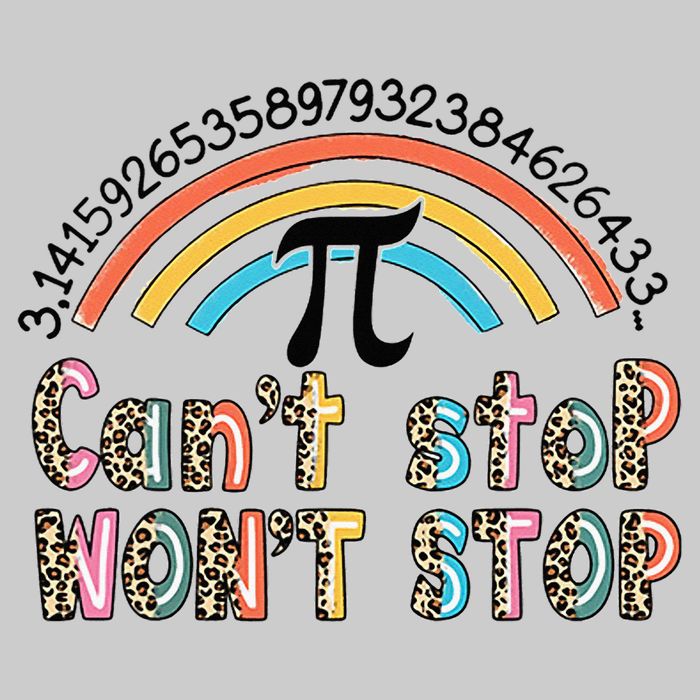Can't Stop Pi Won't Stop Leopard Pi Day Math Lover Kids Tie-Dye T-Shirt