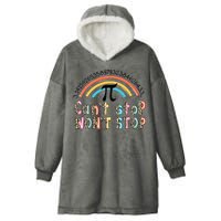 Can't Stop Pi Won't Stop Leopard Pi Day Math Lover Hooded Wearable Blanket