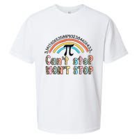 Can't Stop Pi Won't Stop Leopard Pi Day Math Lover Sueded Cloud Jersey T-Shirt